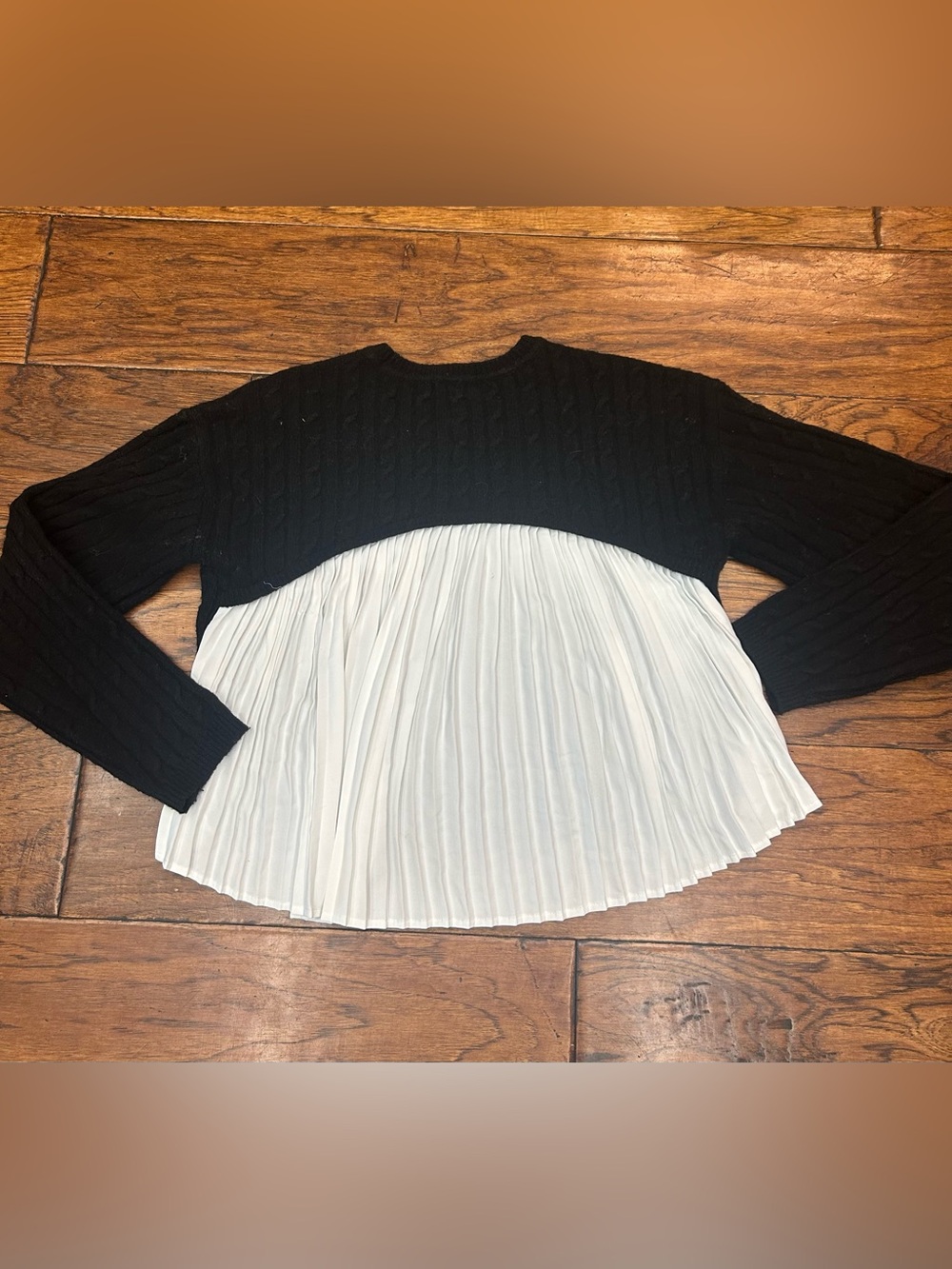 House of Harlow 1960 Black Ribbed Knit Top